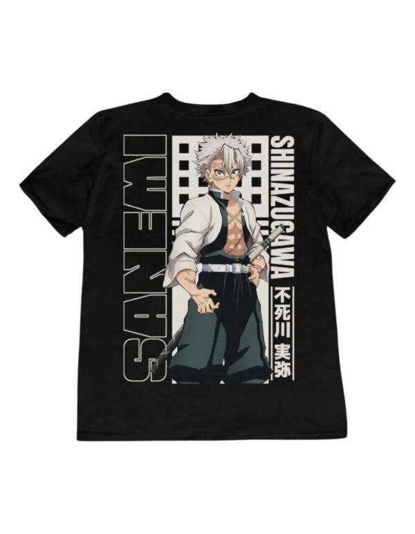 Playera Máscara De Látex Demon Slayer Sanemi Shinazuga Mujer