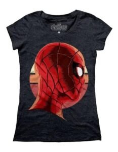 Playera Máscara De Látex Spidey Mujer