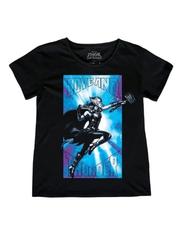 Playera Máscara De Látex Jane Con Mjolnir Mujer Playera Máscara De Látex Jane Con Mjolnir Mujer