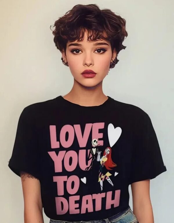 Playera Máscara De Látex Disney Love You To Death Mujer Playera Máscara De Látex Disney Love You To Death Mujer
