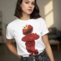 Playera Máscara De Látex Tu Amigo Elmo Mujer