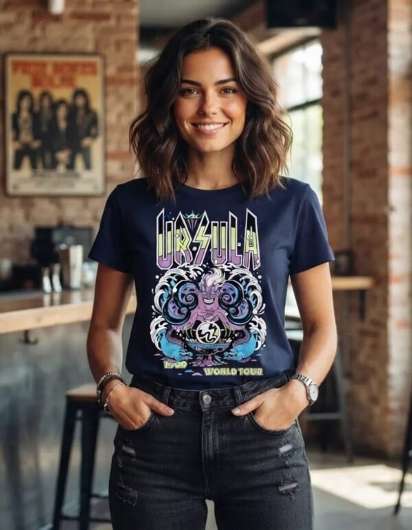 Playera Máscara De Látex Evil Ursula Mujer
