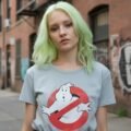 Playera Máscara De Látex Ghostbuster Mujer