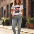 Playera Máscara De Látex Aldea De La Hoja Mujer
