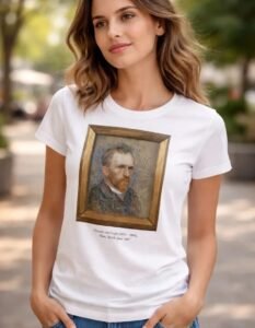 Playera Máscara De Látex Autorretrato Mujer