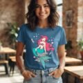 Playera Máscara De Látex Princesa Del Oceano Mujer