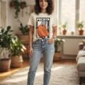 Playera Máscara De Látex Pochita Mujer