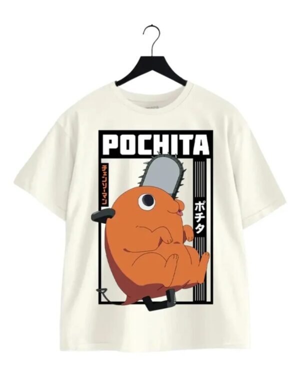 Playera Máscara De Látex Pochita Mujer