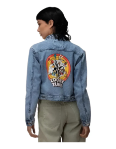 Jacket Máscara De Látex Bugs And Friends Denim Mujer