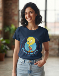 Playera Máscara De Látex Team Tweety Mujer