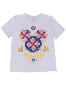 Playera Máscara De Látex Disney Mickey Petalos Mujer