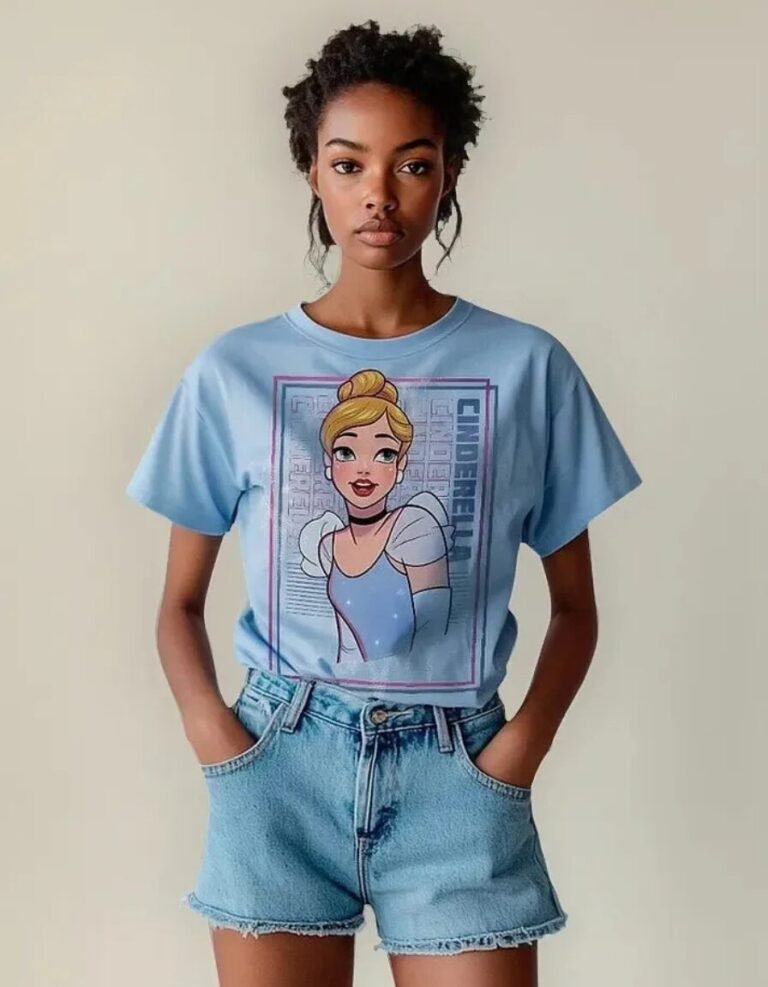 Playera Máscara De Látex Cinderella Mujer