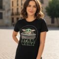 Playera Máscara De Látex Grogu Bubble Mujer