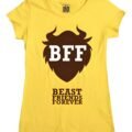 Playera Máscara De Látex Disney Beasts Friends Forever Mujer