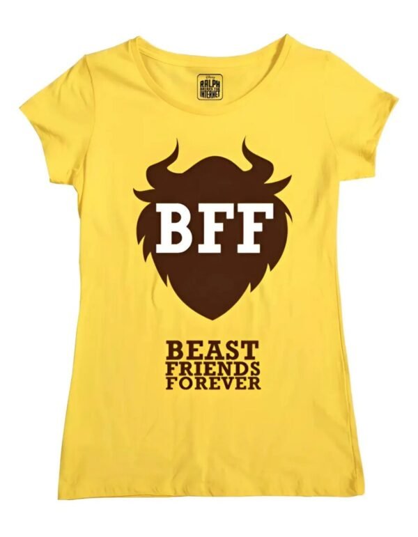 Playera Máscara De Látex Disney Beasts Friends Forever Mujer