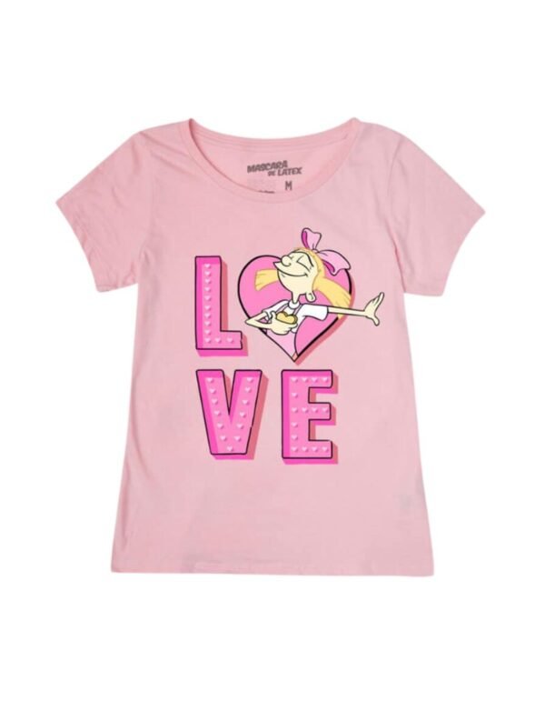 Playera Máscara De Látex Nickelodeon Helga Mujer