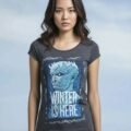 Playera Máscara De Látex Winter Is Here Mujer