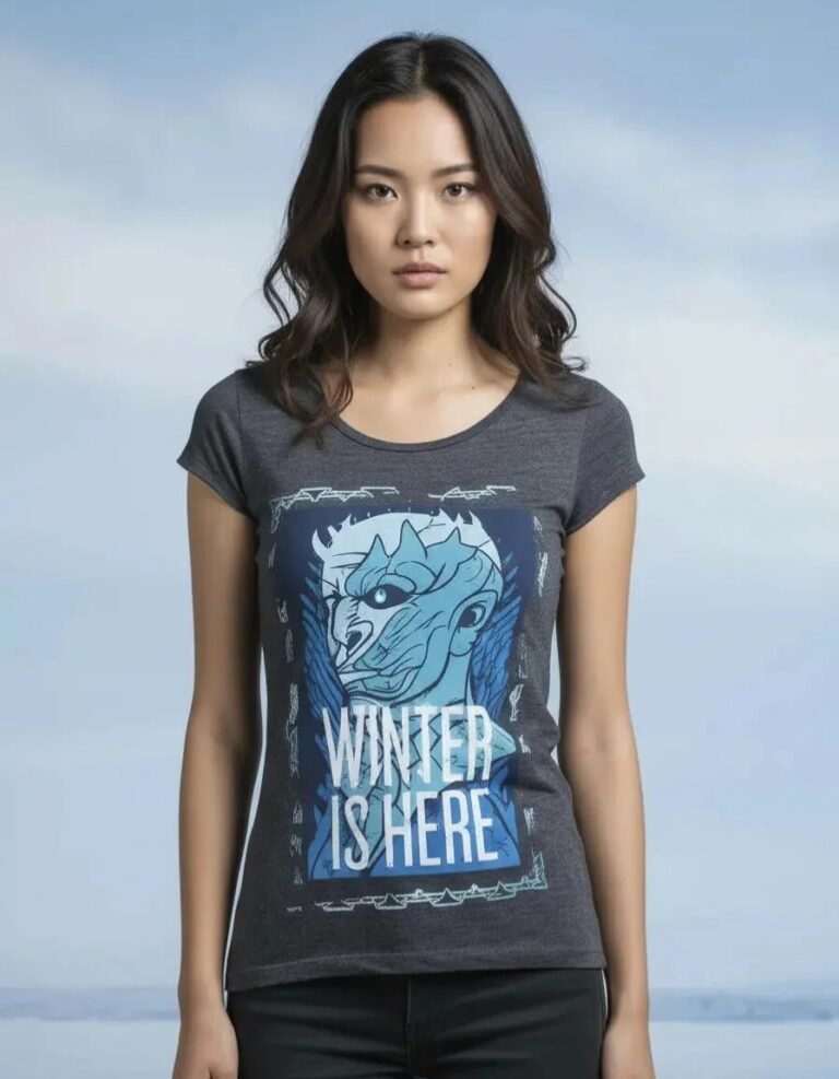 Playera Máscara De Látex Winter Is Here Mujer