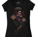 Playera Máscara De Látex Carol Danvers Mujer