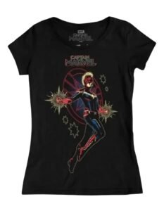 Playera Máscara De Látex Carol Danvers Mujer
