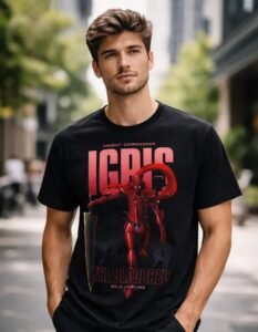Playera Máscara De Látex Igris Solo Leveling Hombre