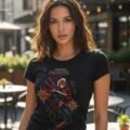 Playera Máscara De Látex Carol Danvers Mujer