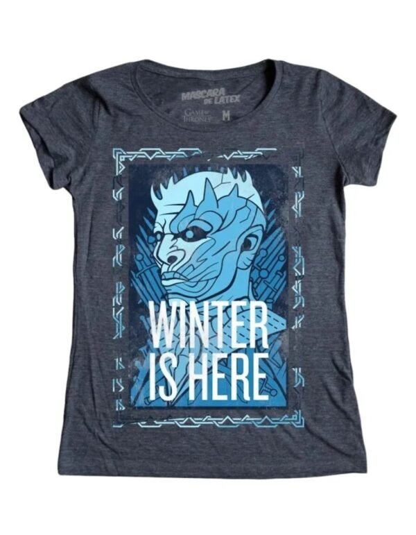 Playera Máscara De Látex Winter Is Here Mujer