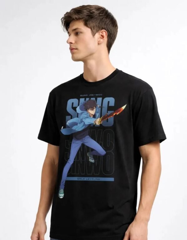 Playera Máscara De Látex Sung Jin Woo Solo Leveling Hombre