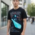 Playera Máscara De Látex Master Swordsman Leveling Hombre