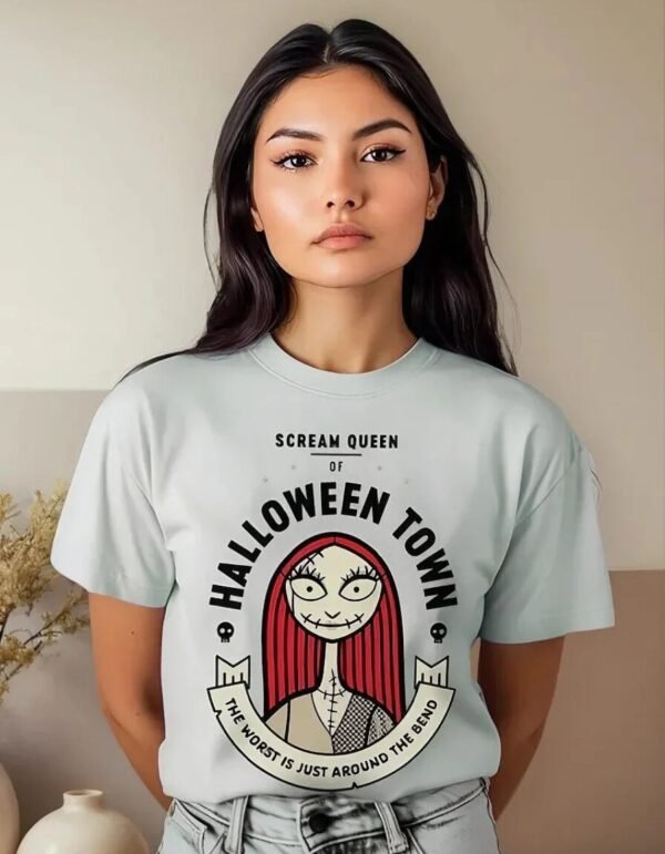 Playera Máscara De Látex Scream Queen Mujer