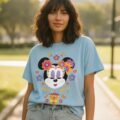 Playera Máscara De Látex Disney Minnie Catrina Mujer