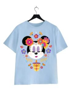 Playera Máscara De Látex Disney Minnie Catrina Mujer