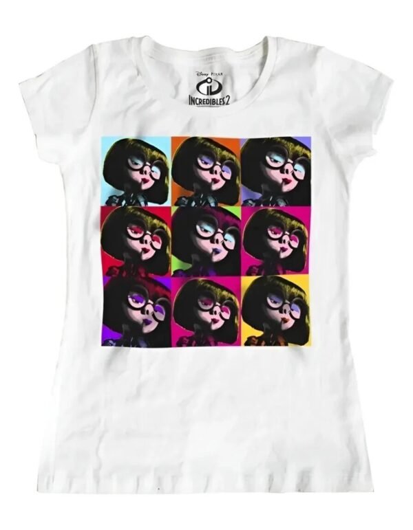 Playera Máscara De Látex Edna Pop Art Mujer