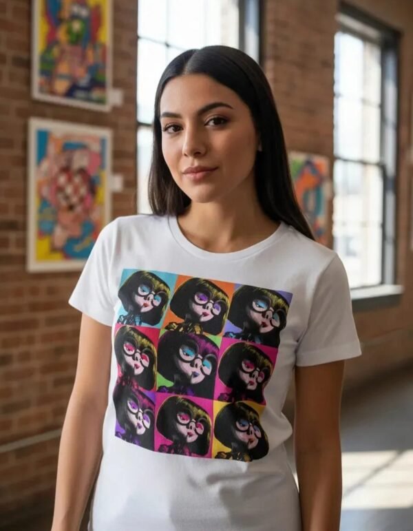 Playera Máscara De Látex Edna Pop Art Mujer
