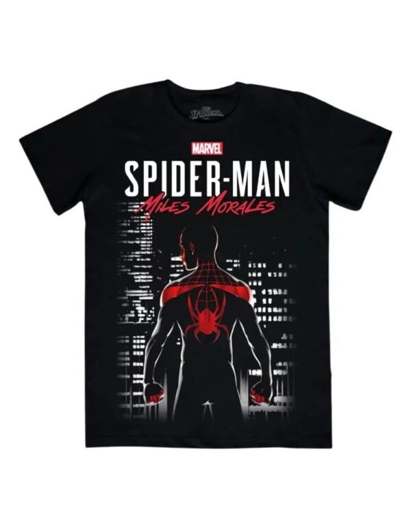 Playera Máscara De Látex Marvel's Miles Morales Hombre Playera Máscara De Látex Marvel's Miles Morales Hombre