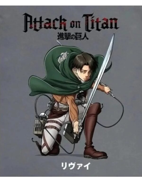 Playera Máscara De Látex Attack Titan Capitán Ackerman Mujer