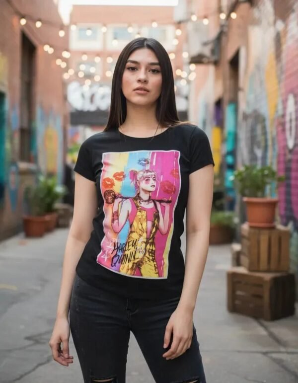 Playera Máscara De Látex Harley Lipstick Marks Mujer