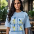 Playera Máscara De Látex Los Simpson Marge Simpson Mujer