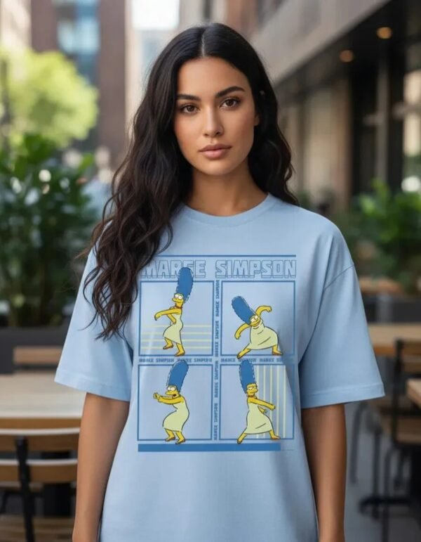 Playera Máscara De Látex Los Simpson Marge Simpson Mujer