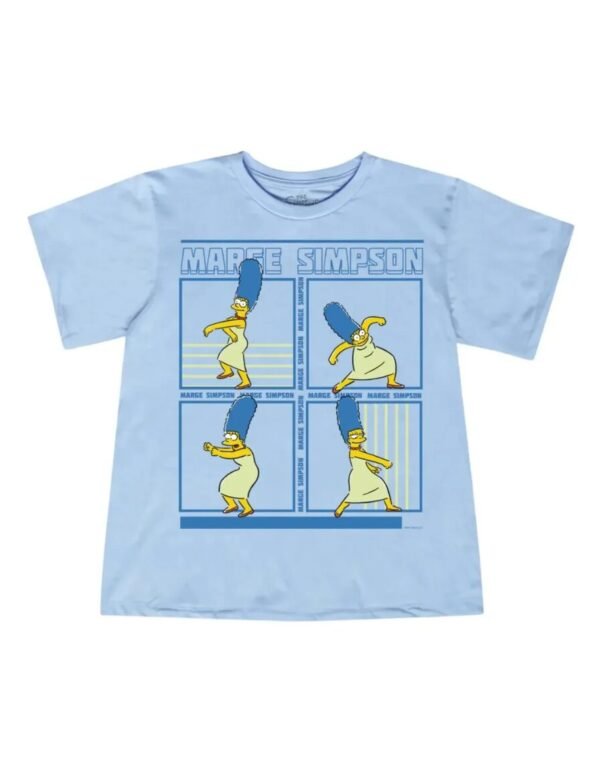 Playera Máscara De Látex Los Simpson Marge Simpson Mujer