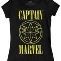 Playera Máscara De Látex Captain Marvel Mujer