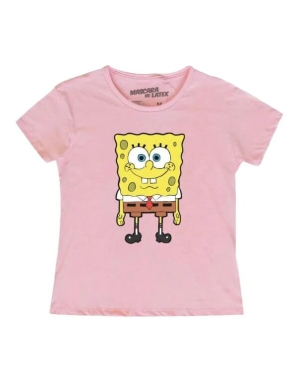Playera Máscara De Látex Bob Esponja Mujer