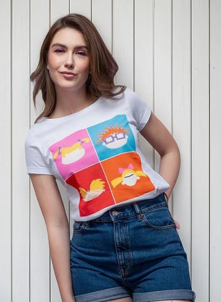 Playera Máscara De Látex Nick Pop Mlnk Mujer