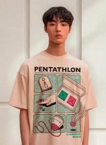 Playera Máscara De Látex Juego Del Calamar Pentathlon Hombre