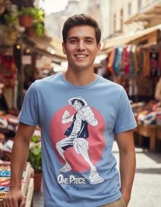 Playera Mascara De Látex Luffy Hombre