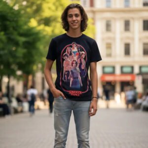 Playera Máscara De Látex The Kids Poster Hombre