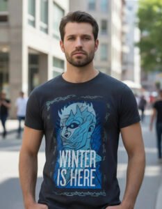 Playera Mascara De Latex Winter Is Here Hombre