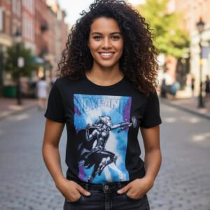 Playera Máscara De Látex Jane Con Mjolnir Mujer