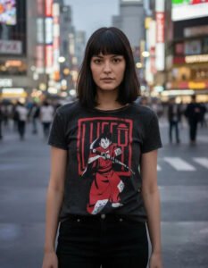 Playera Máscara De Látex Luffytaro Mujer