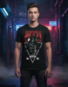 Playera Máscara De Látex Vader Tattoo Hombre